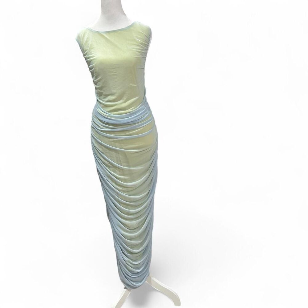 Fashion Nova Dahlia Mesh Midi Dress